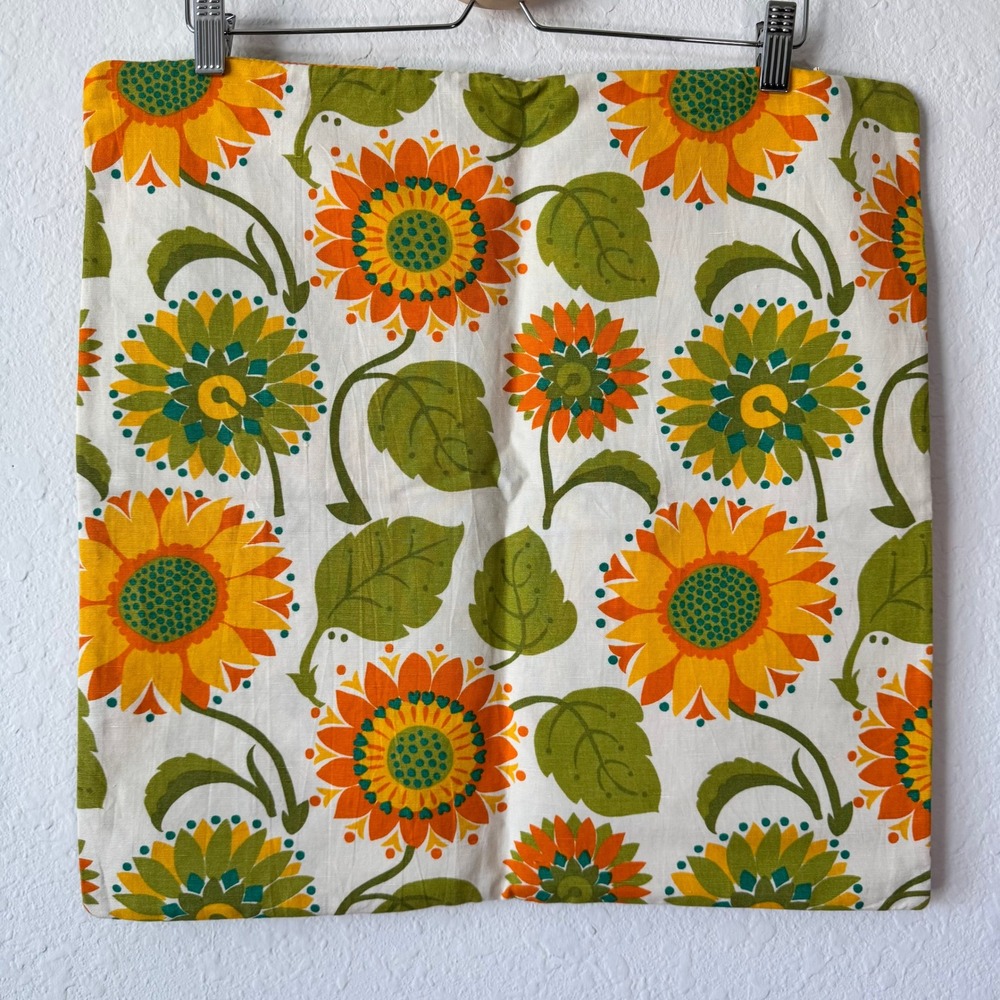 Gudrun Sjoden Sunflower Linen Organic Cotton Linen Set of 2 Pillow Covers Boho